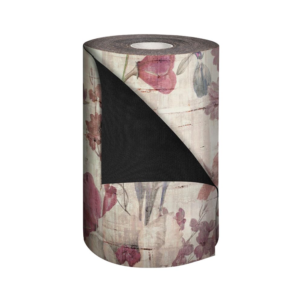 OLIVO.shop Tappeto Cucina Antiscivolo Lavabile, Passatoia Cucina Pvc, Tappeto Corsia per Cucina, Tappeto Cucina in Pvc Gomma JOKE (PURPLE GARDEN, 50x240 cm)