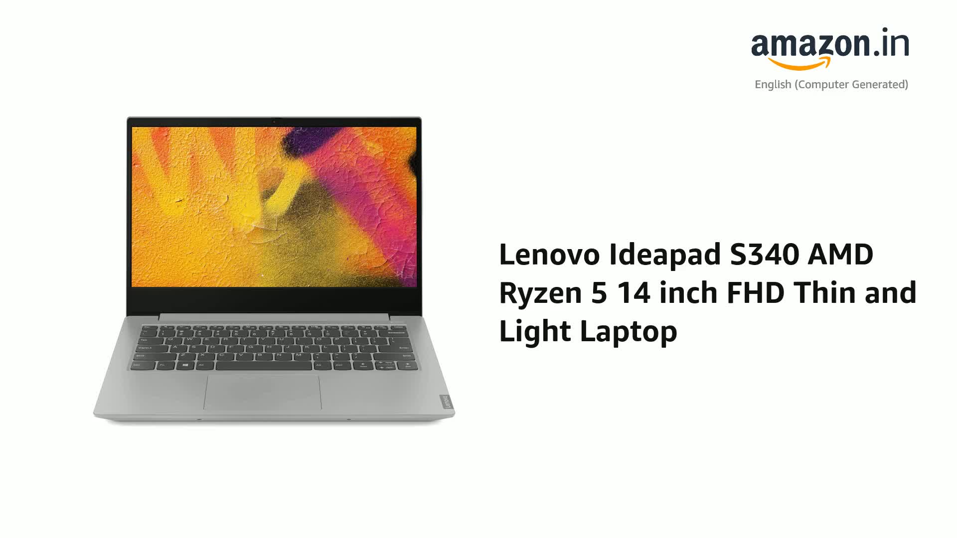 Lenovo Ideapad S340 AMD Ryzen 5 14 inch FHD Thin and Light Laptop