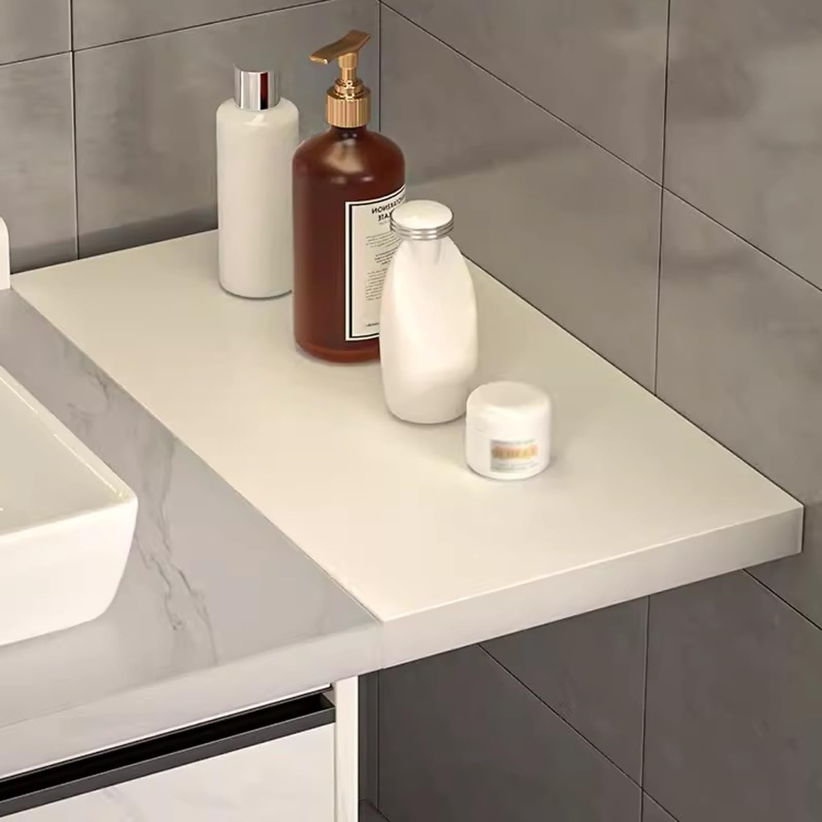 sdneNest Estensione per tavolo da lavoro, in legno, resistente, per cucina, sala da pranzo, soggiorno e ufficio domestico, dimensioni personalizzate, 40 x 10 cm (lunghezza x larghezza), colore: bianco