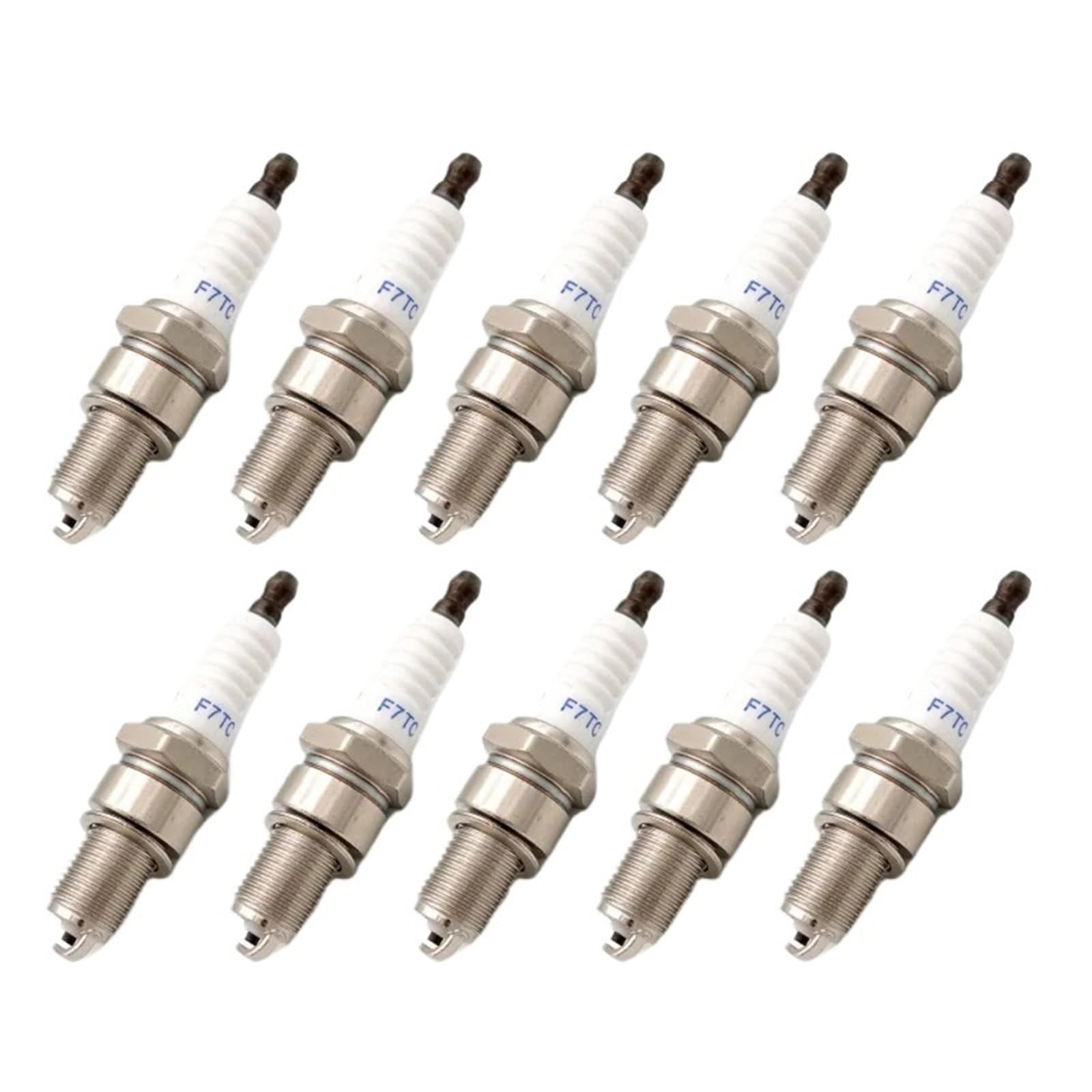 Bujía F7tc for maquinaria de jardín, motor de 4 tiempos Gx120 Gx160 Gx200 Gx240 Gx270 Gx340 Gx390, 10 piezas