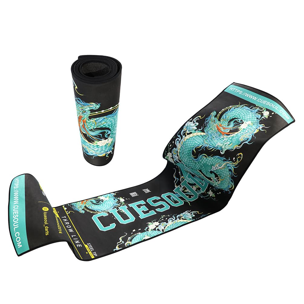 CUESOUL Alfombrilla de Dardos Resistente con diseño de Estilo Chino a la Moda