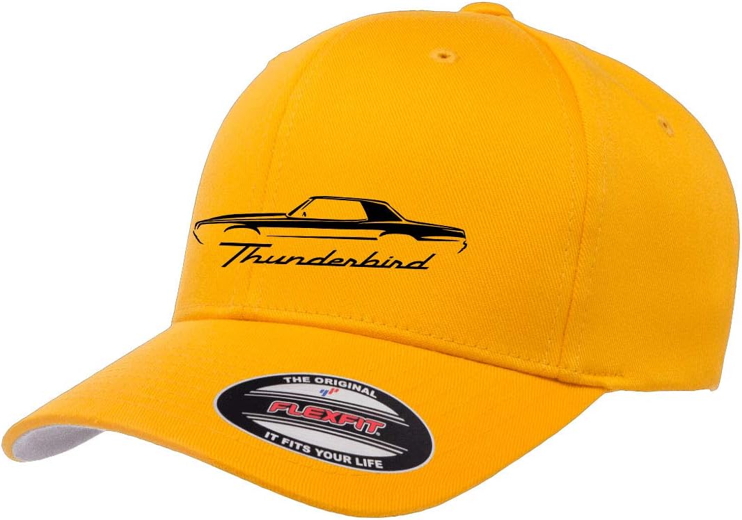 1967-71 Ford Thunderbird Hardtop Outline Design Athletic Baseball Fitted Hat Cap