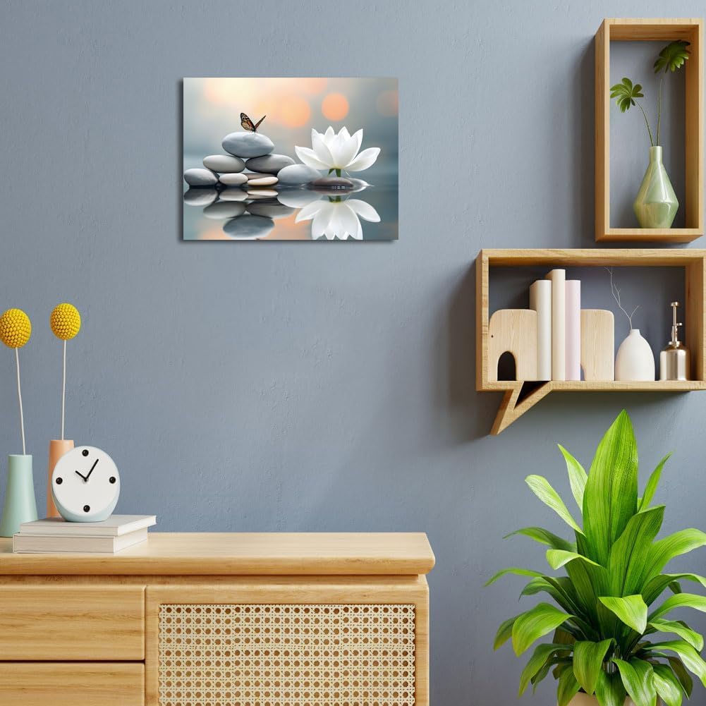 LAIART Lotus Zen Canvas Print Wall Art Modern Artwork Wall Decor - Image 2