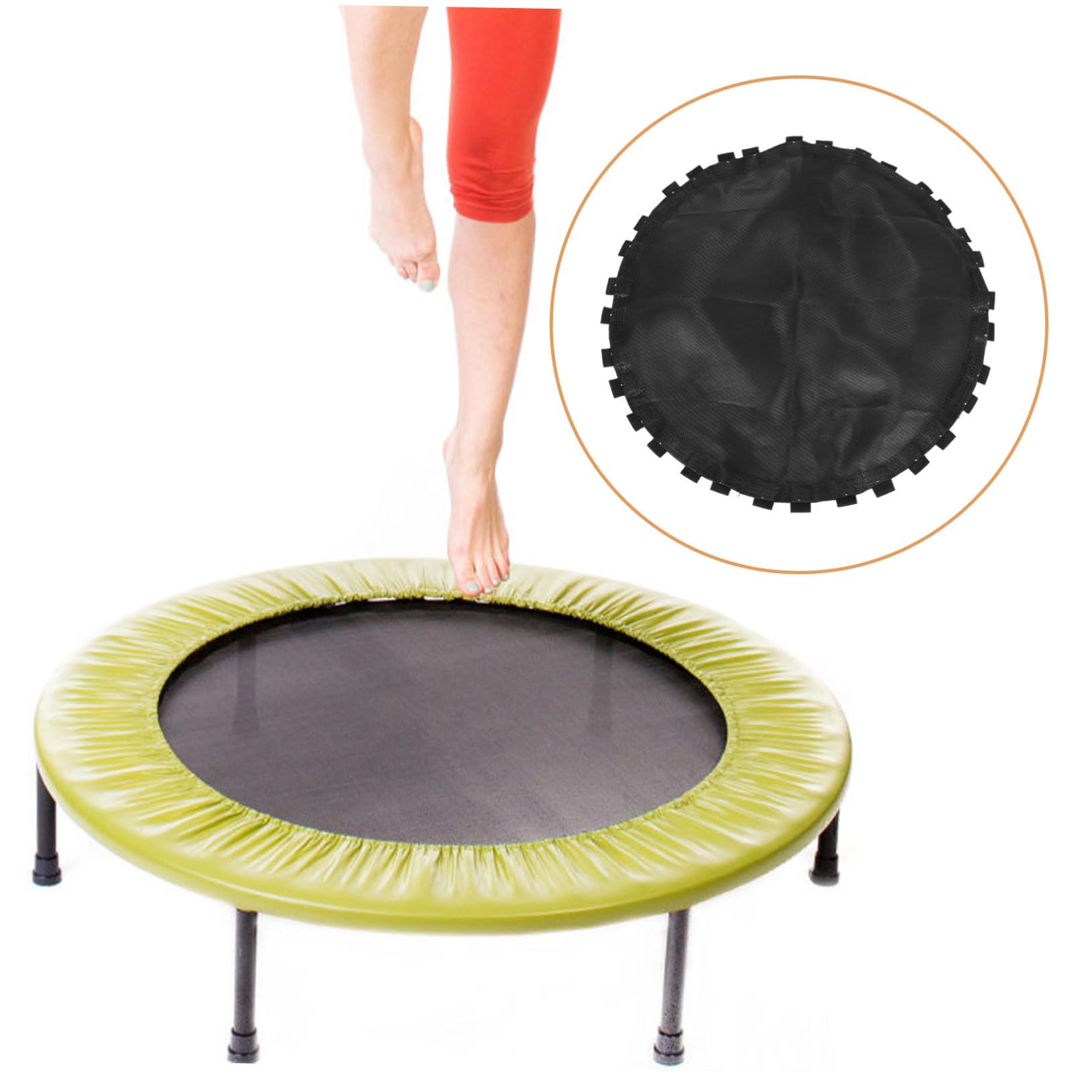 COOLHIYA Trampoline Accessories Round Trampoline Mats Replacement Jumping Mat Elastic Material