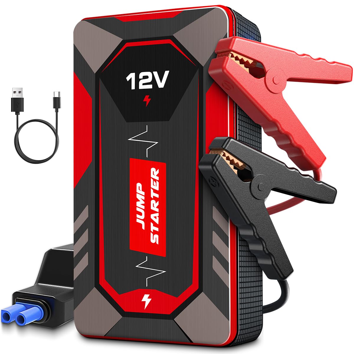 Jump Starter 3000A Peak Car Battery Jumper Starter Portable 12V Jump Box Battery Booster Charger Pack Up to