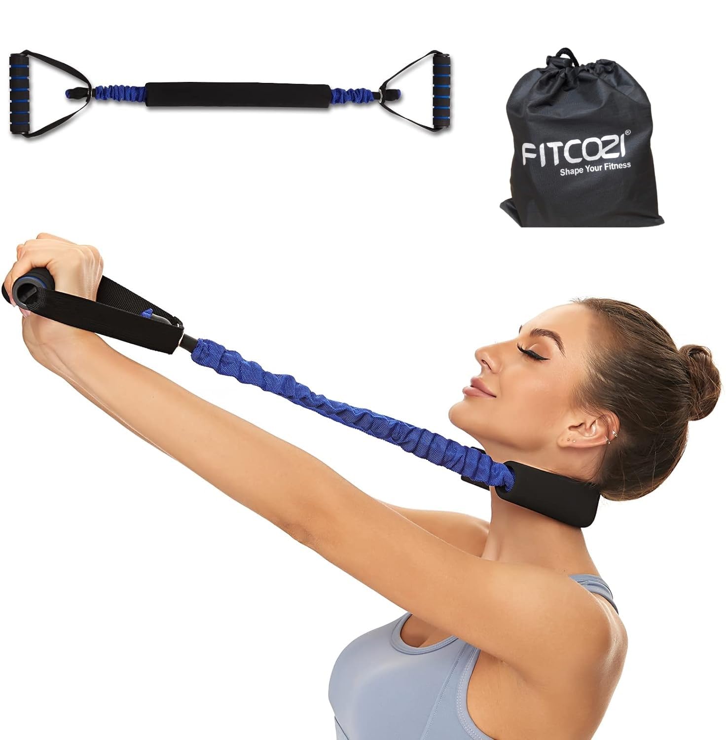 Neck Stretcher Exerciser, Cervical Traction Device for Neck Pain Relief and Cervical Spine Alignment. Portable Neck Traction Exerciser for Home/Office, Neck and Shoulder Relaxer (30-Lbs)-image-22