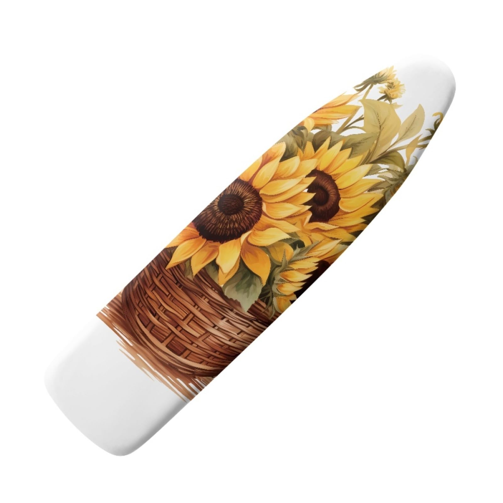 Ironing Board Covers Yellow Sunflower Iron Board Covers and Pad Thick Resist Scorching and Staining Thick Easy Fit Iron Cover Adjustable Elastic Rope Ironing Boards Cover 140x50cm