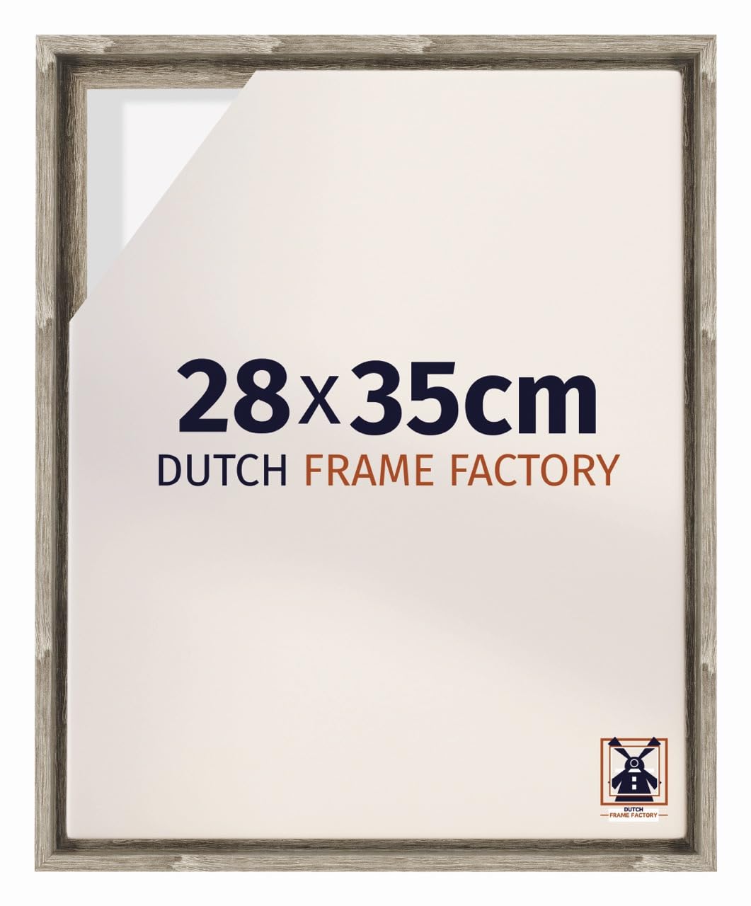 Dutch Frame Factory - Schattenfugenrahmen 28x35 - Sonoma Oak - Rahmen für Leinwand Bilder auf Keilrahmen - MDF - Lausanne