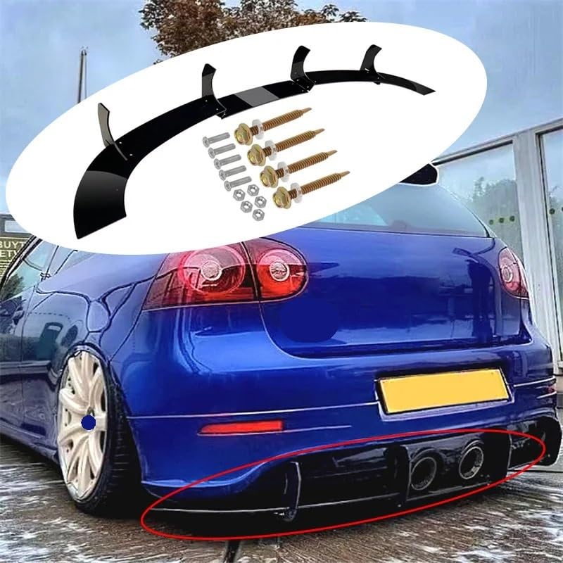 Diffuseur pare-chocs arrière Golf R32 MK5 séparateurs latéraux ajustement exact - 2