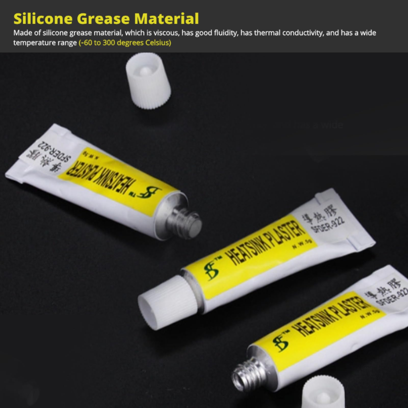 Aislamiento Eficaz, Fuerte Adherencia, Pegamento Conductor Térmico para MOSFET, LED, Disipador de Calor y Tarjeta Gráfica