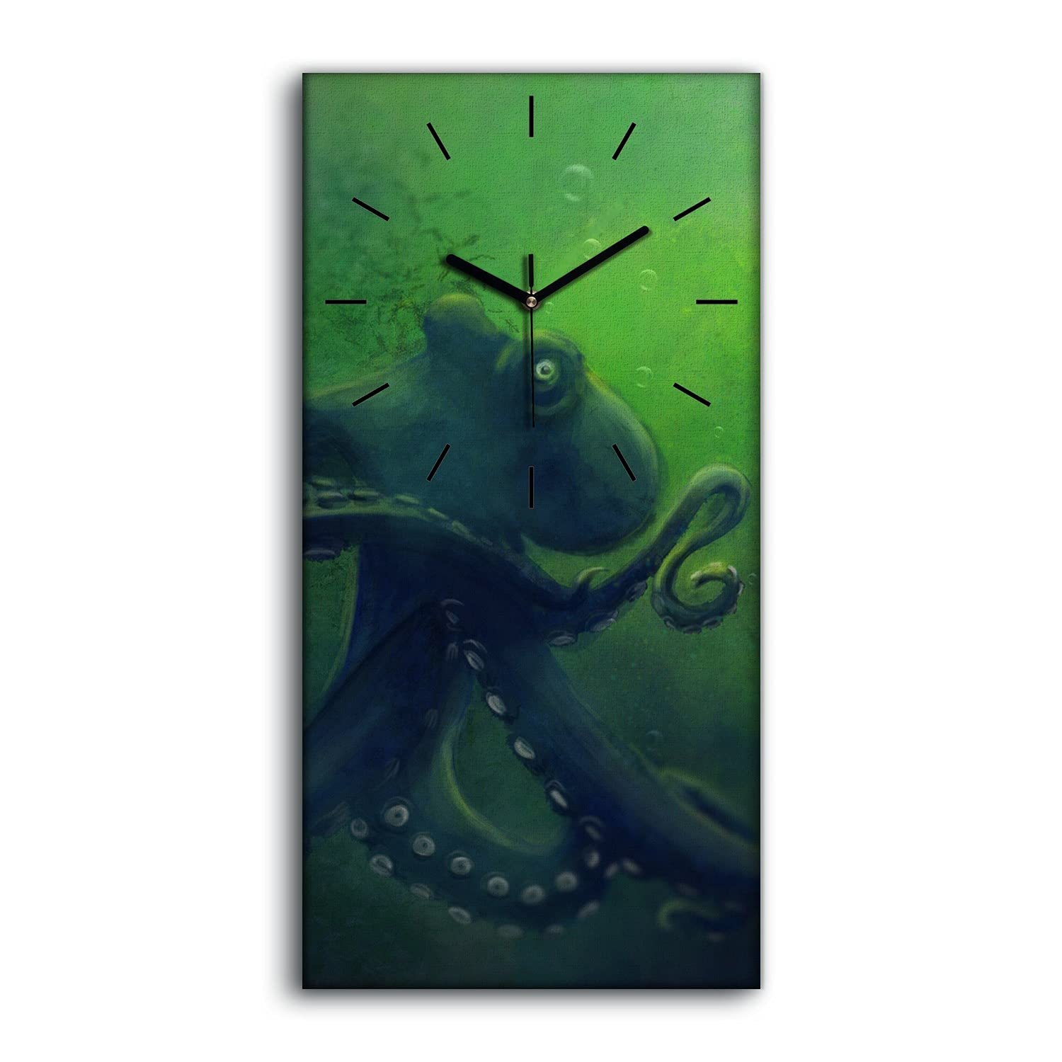 Horloge sur Toile Salon et Chambre Décoration Murale Calmars de Poisson