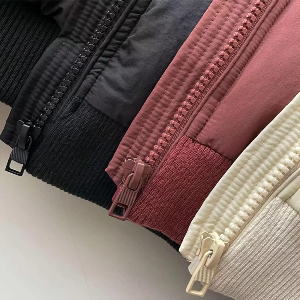 KEOMUD Women's Winter Crop Vest Lightweight Sleeveless Warm Outerwear Puffer Vest Padded Gilet - Image 5