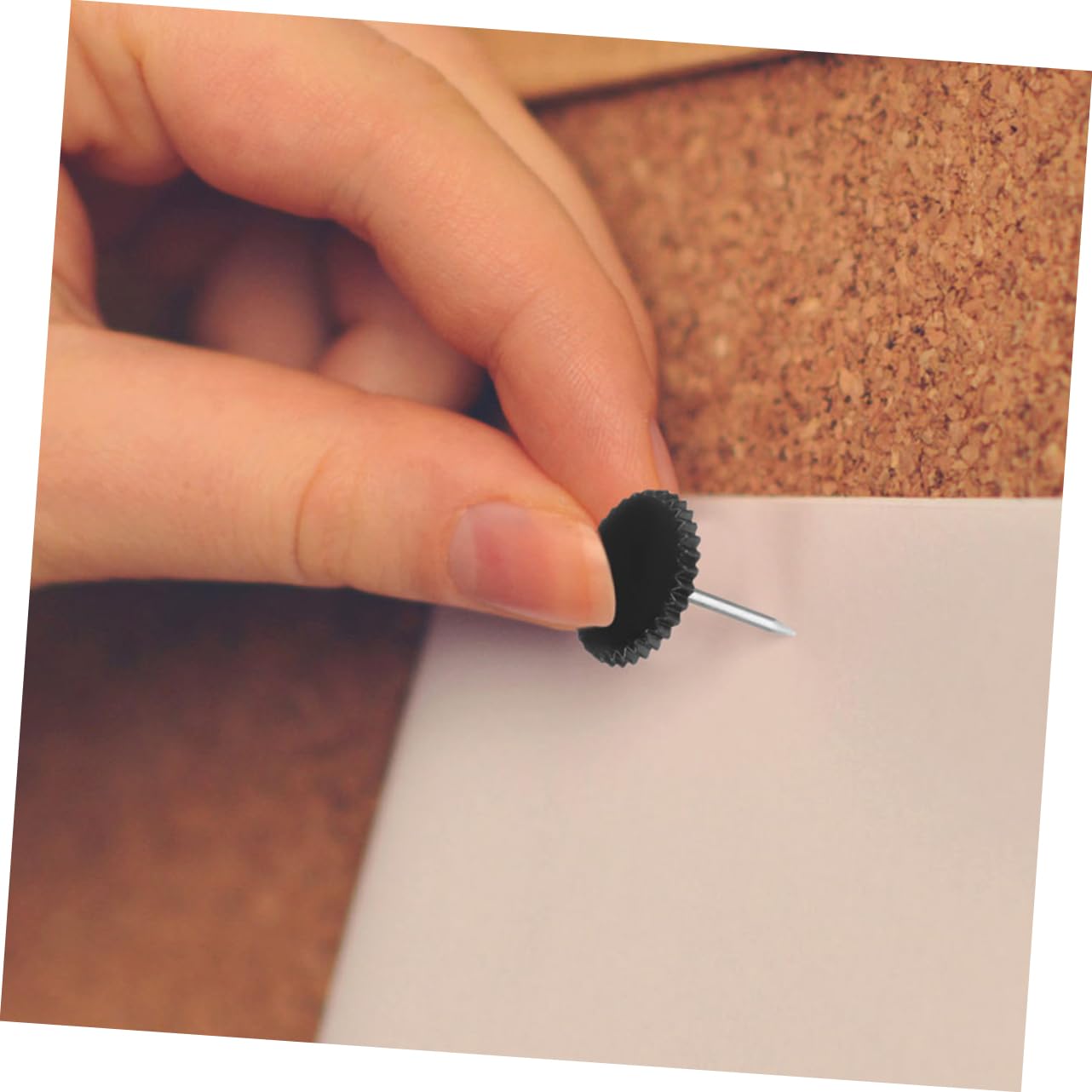 Uonlytech 5 Sätze Pushpins Für Pinnwand Transparente Reißnägel Schwarze Pinnwandstecker Für Büro Und DIY Projekte Praktisch Für Nachrichten Und Notizen Boxen À 200 Stück * 5