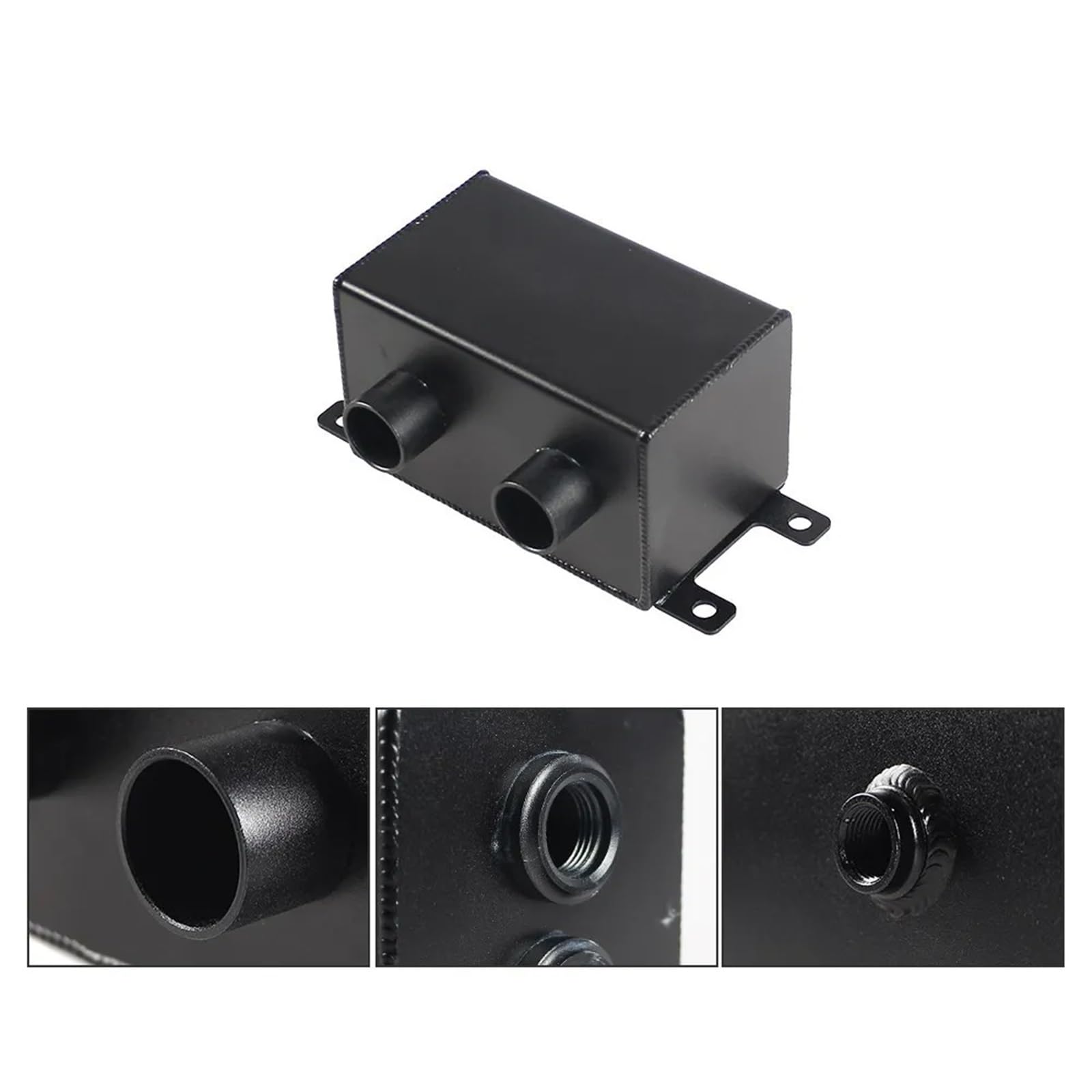 Zestawy do odzysku chłodziwa do samochodów 1.2L Podwójny Filtr Oleju Silnikowego Zbiornik AN10 Z Filtrami Powietrza Zbiornik Oleju Zbiornik Odpowietrzający(Black)