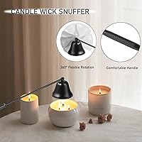 Vista 34 de 3 in 1 Candle Accessory Set, Candle Wick Trimmer Cutter, Candle Snuffer & Candle Wick Dipper for Candle Aromatherapy Lover Gift, Stainless Steel