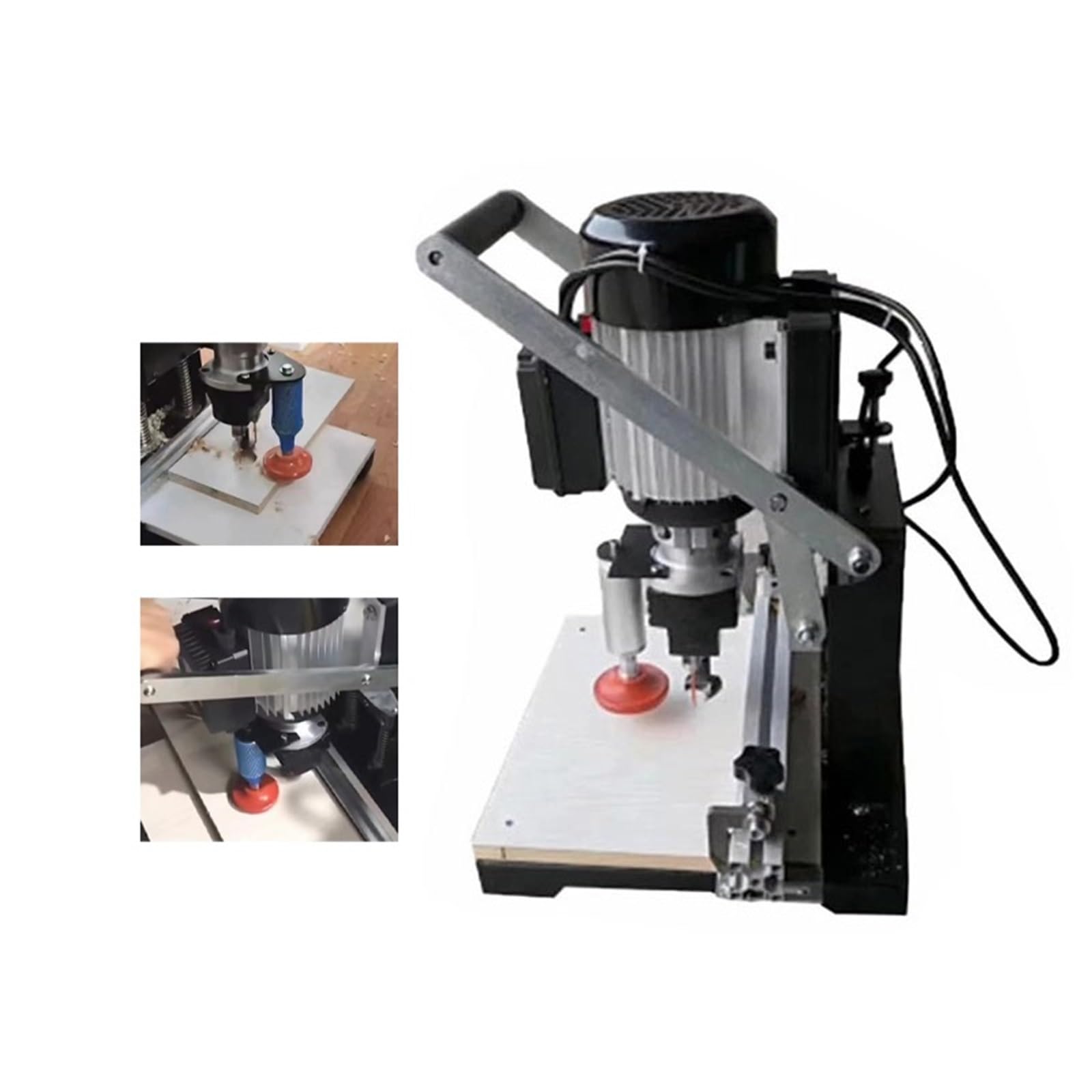 Taladro de bisagra for carpintería, máquina de corte portátil, tres en uno, CNC, multifunción, semiautomático, torno, herramienta de bricolaje,Poder fuerte