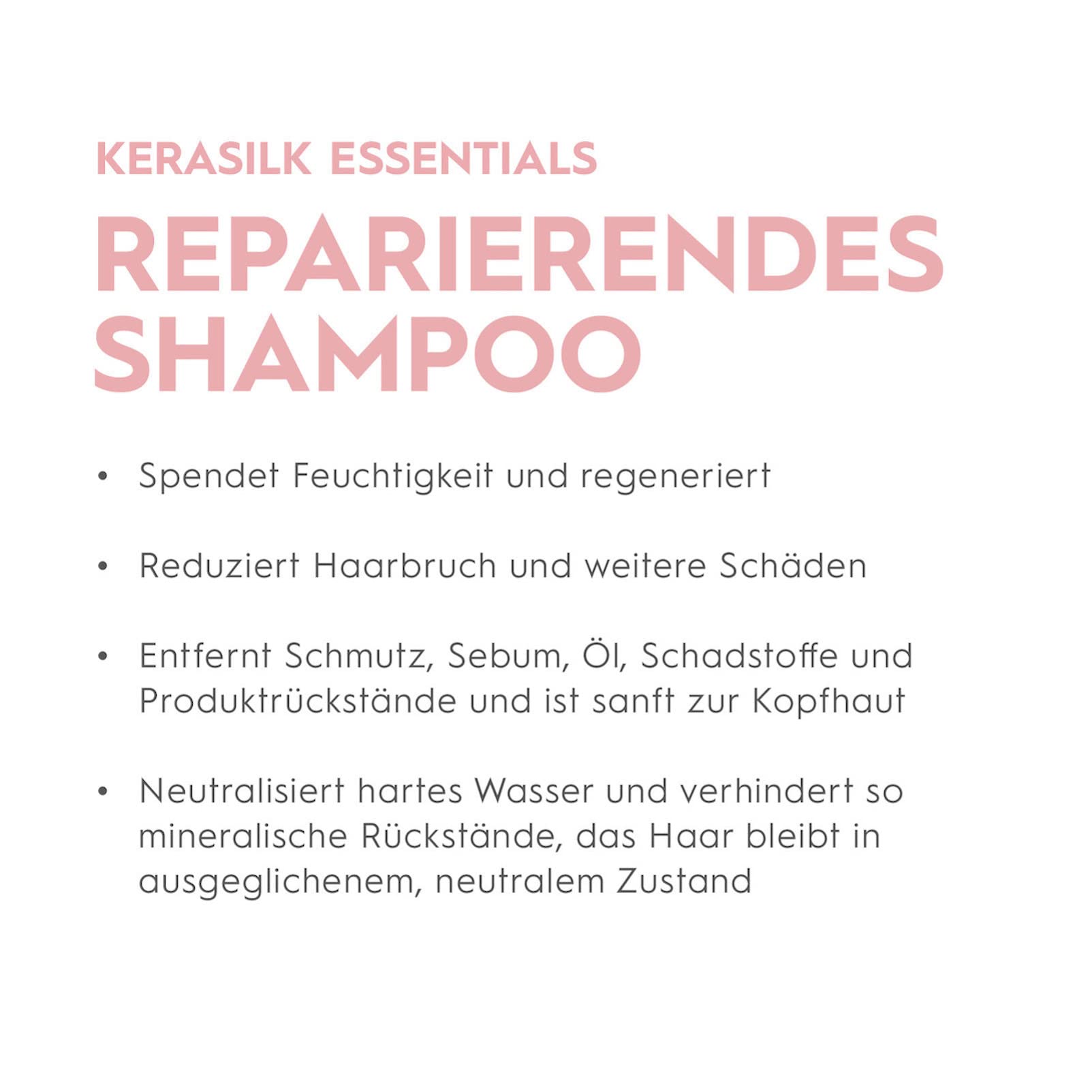Kerasilk Essential, Reparierendes Shampoo für gestresstes und strapaziertes Haar, 750ml