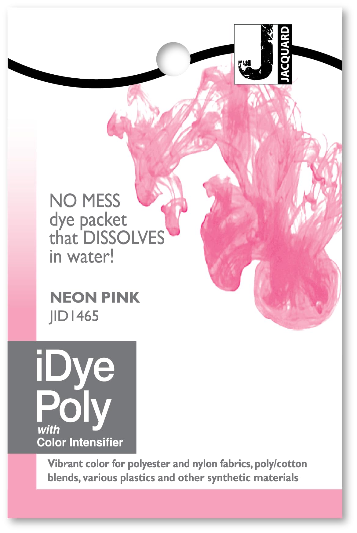 Jacquard iDye Poly Synthetic Fabrics Dye 14g - Jacquard iDye Poly Fabric Dye 14g - Pink 1465