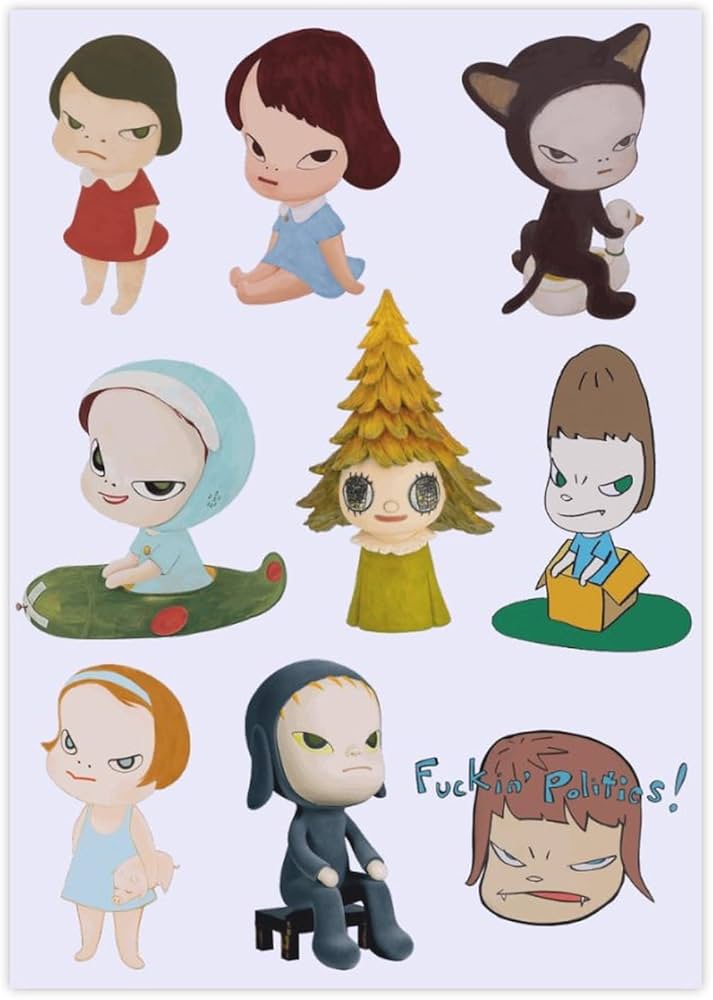 Amazon.co.jp: ステッカー ステッカーセット 奈良美智 奈良美智 奈良