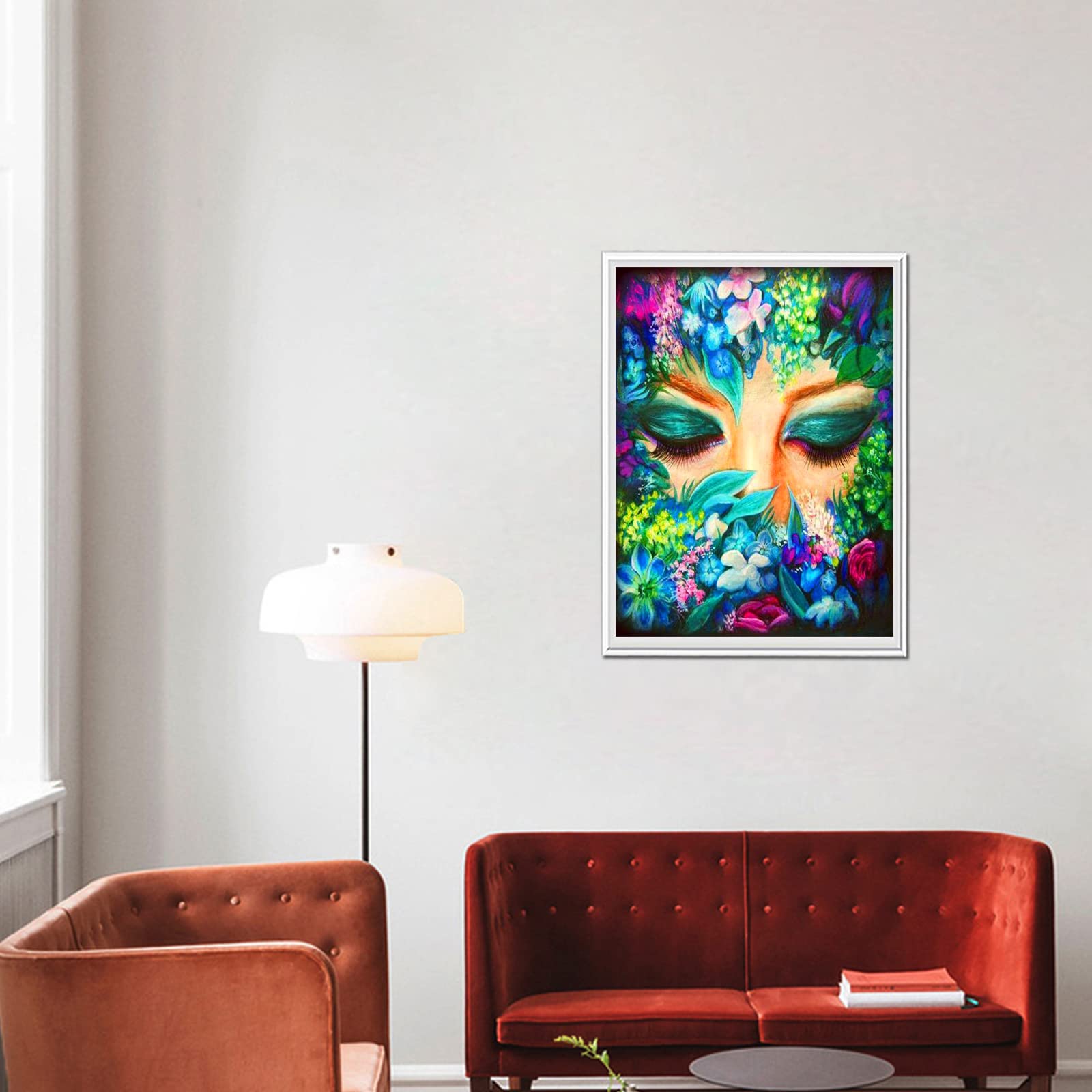 Diamond Painting 5D Fai Da Te 30x40cm - Kit Completo Con Diamanti Rotondi: Il Mondo Dei Fiori E Uccelli