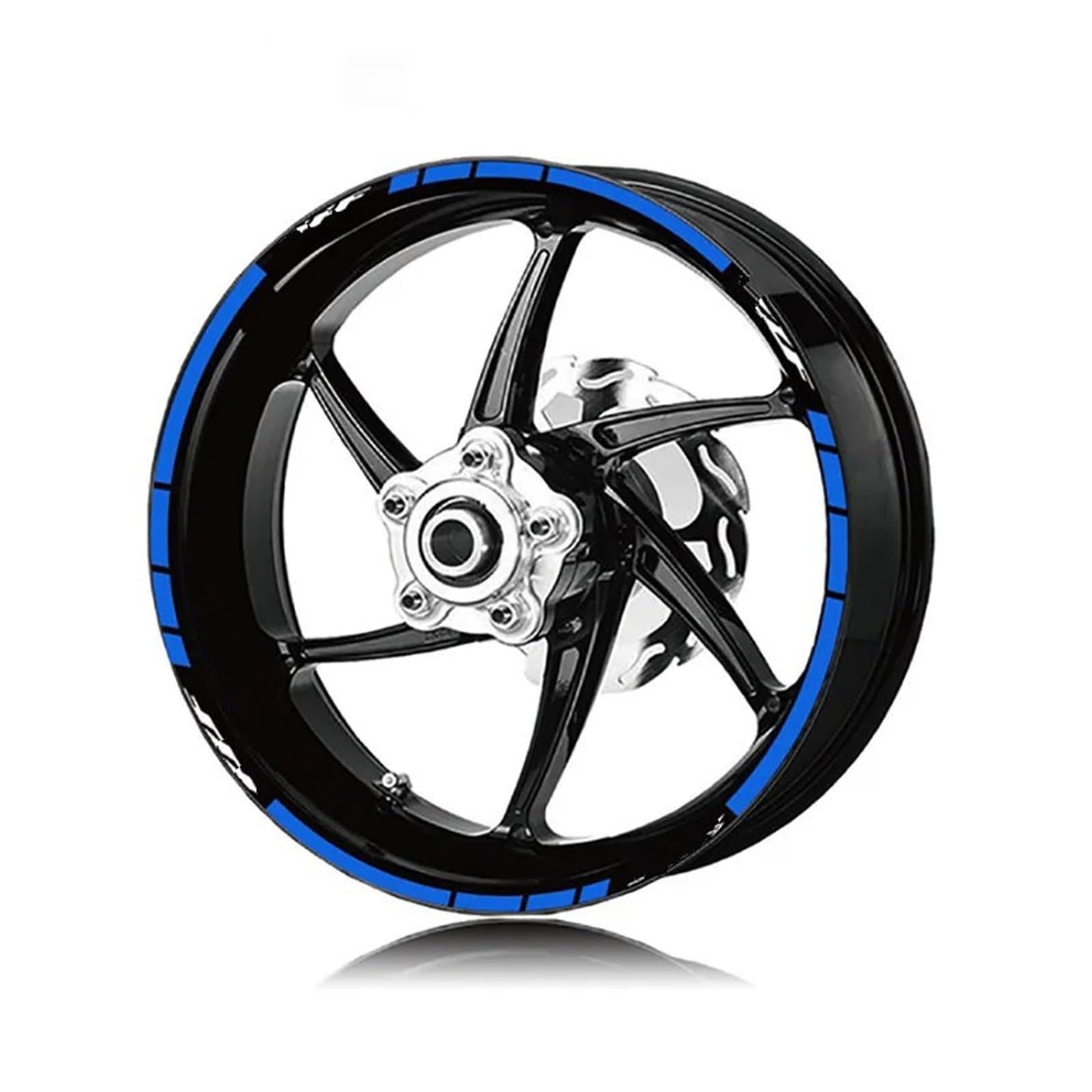 Abziehbilder Aufkleber Für V-strom1000 Für V-strom1000XT Motorrad Vorne Hinten Aufkleber Felge Streifen Reflektierende(Blue)