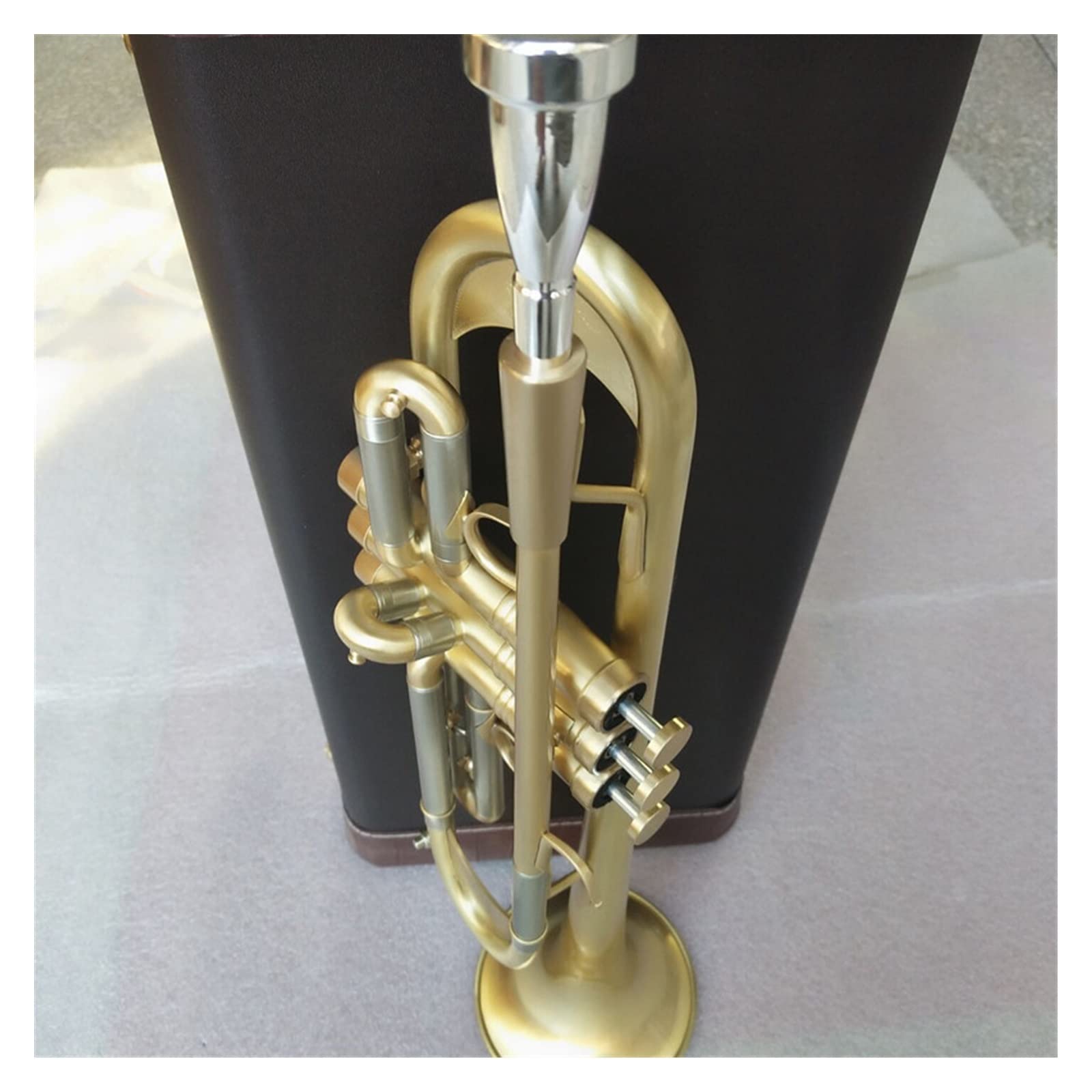 Trąbka B Płaska Trąbka Instrument Muzyczny Cięższy Typ Złocenie Trąbka Grająca Muzykę początkujących trąbka