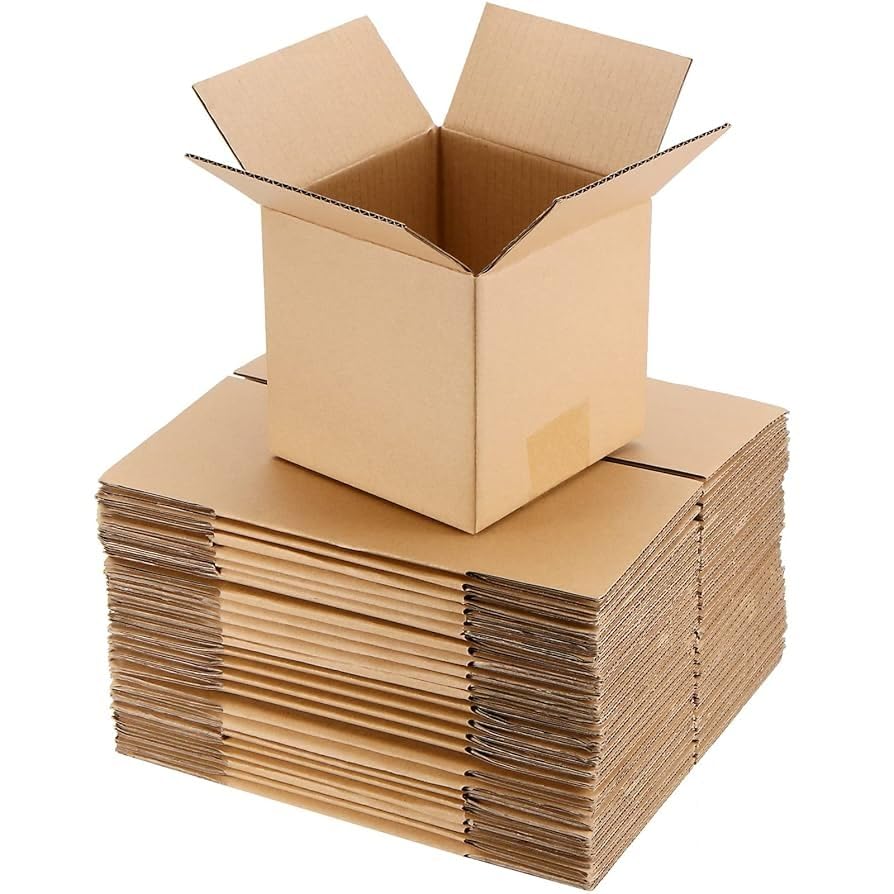 Tezraftaar® 2 x Double Wall Cardboard Boxes 60cm x 60cm x 60cm Brown Postage Carton for Parcel Packaging Shipping House Removal