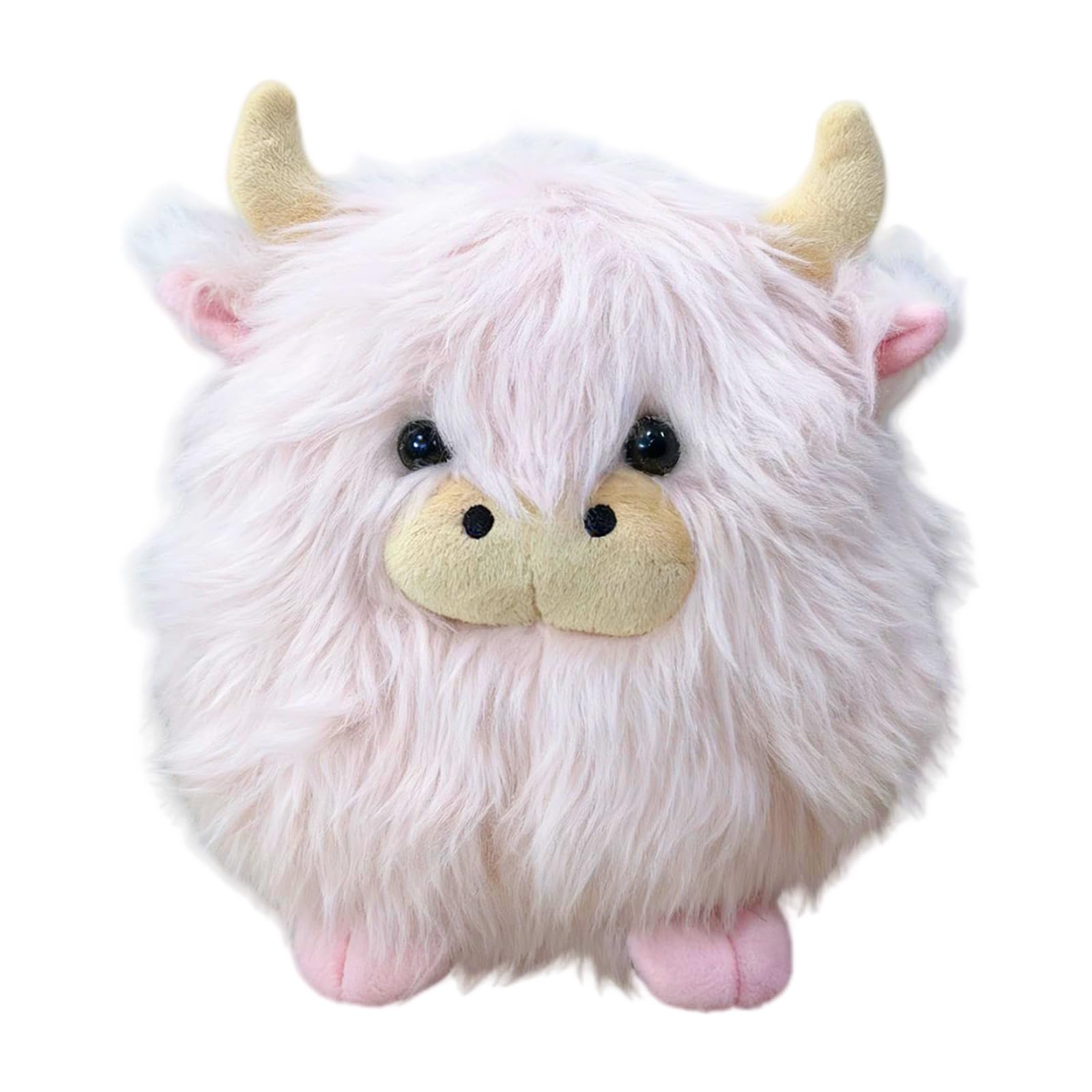 Vexilon Pink Highland Cow Soft Toy, PP Soft Toys with Cute Cow Design, Highland Cow Plush for Friends, Lovers, Family, and Highland Cattle Enthusiasts