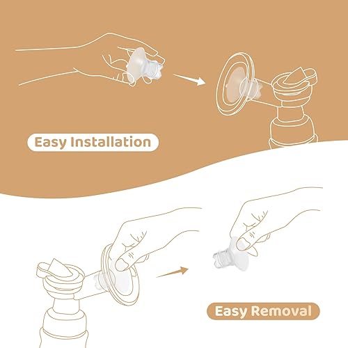 Miniatura 6 de Insertos de brida de 0.748 in compatibles con extractores de leche MedelaSpectraTSRETEElvieMomcozyBellababy de 0.945 in, escudosbridas, reduce el