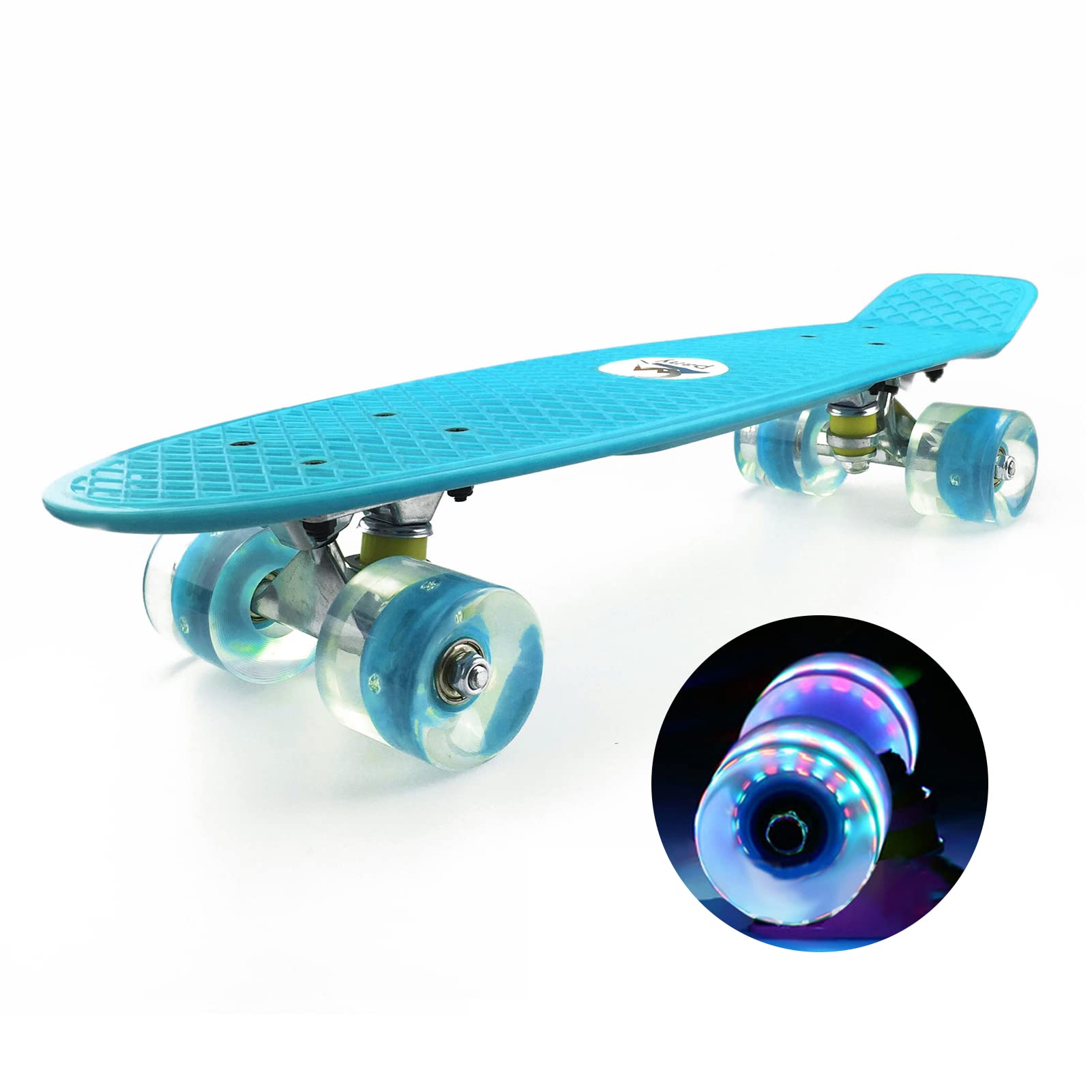 22 Skateboard avec roues clignotantes LED pour enfants garçons et filles