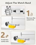 EasyTime Kit d'outils de réparation de montres: suppression de la broche de lien arrière & Remplacement de la batterie 149PCS Outils complets de réparation de montres & Kits - Facile à réparer votre montre avec ouvre-boîte, barre de ressort, manuel - Un cadeau idéal