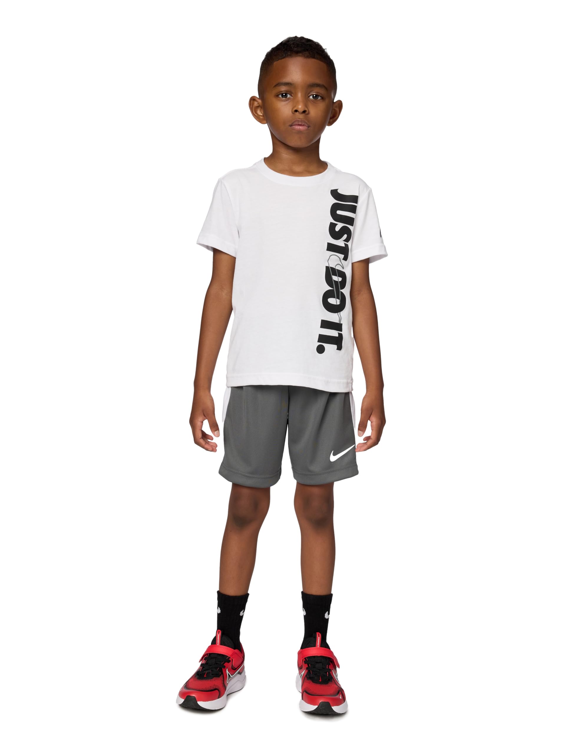 Nike 86G055-GAE - Conjunto de 2 Piezas para niño, Color Blanco
