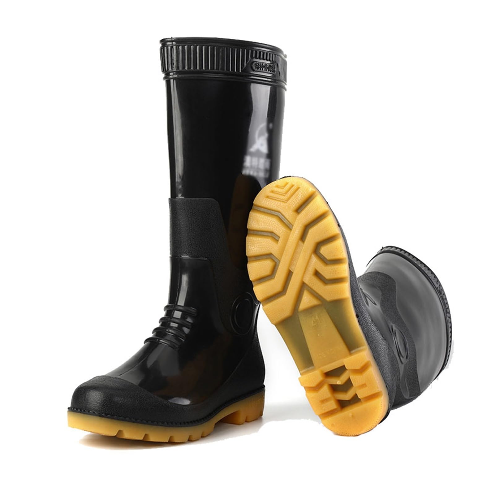 Męskie Wysokie Buty Do Pracy W Ogrodzie Antypoślizgowe Wodoodporne, Gumowe Buty, Lekkie, Wodoodporne, Oddychające, Szybko Odprowadzające Wilgoć Kalosze, Na Wiosnę I Lato, Na Zewnątrz
