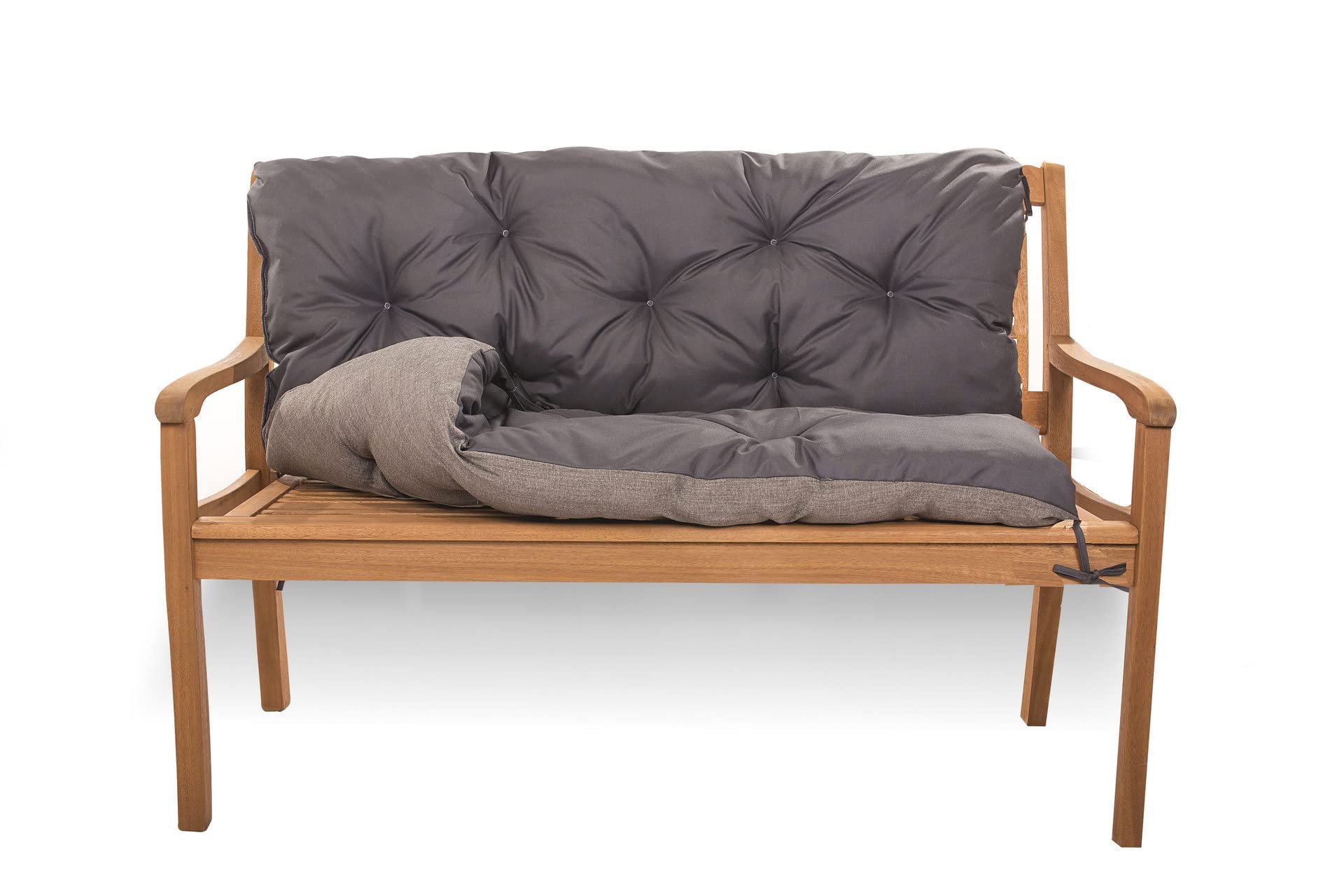 Coussin pour balancelle de jardin - Banc avec dossier - Coussin pour balancelle de jardin - Coussin de banc extérieur (180 x 60 x 50, Anthracite)