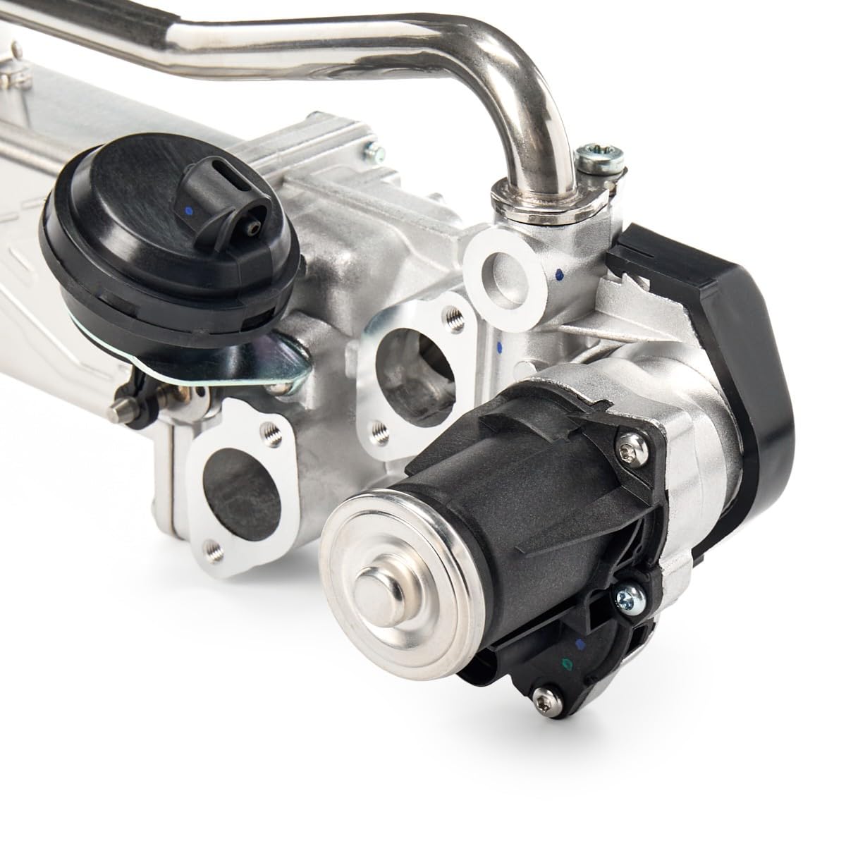 RIDEX 4198E0003 Modulo EGR elettrico con guarnizione con radiatore EGR con valvola EGR(ricircolo gas scarico) Compatibilità con VW Polo Hatchback 6R1, 6C1