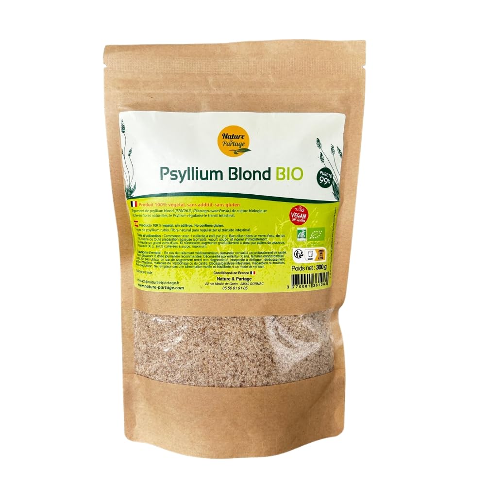 Nature et Partage - Psyllium blond BIO 150 grammes