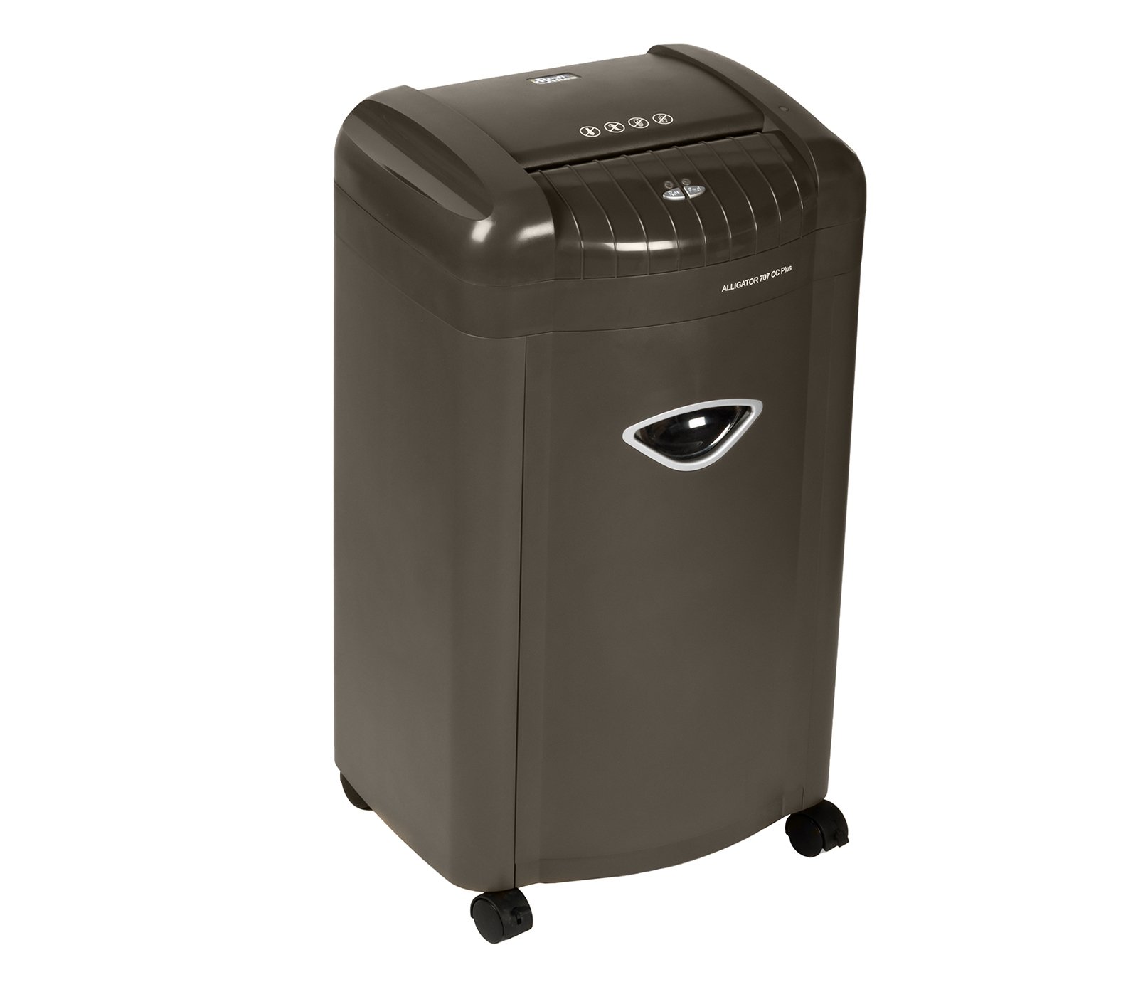 Destructora de Papel Alligator 707 CC+ – Trituradora Silenciosa Corte Cruzado P-4 | Whisper Technology | para Oficina y Hogar, Papelera 26L con Iluminación LED, 7 Hojas