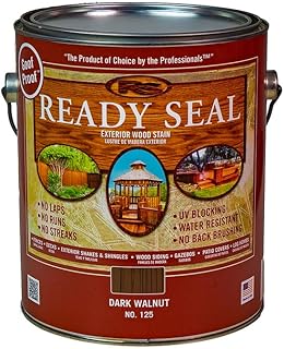 2-Pack of 1 gal Ready Seal 125 Dark Walnut Exterior Stain & Sealer for Wood