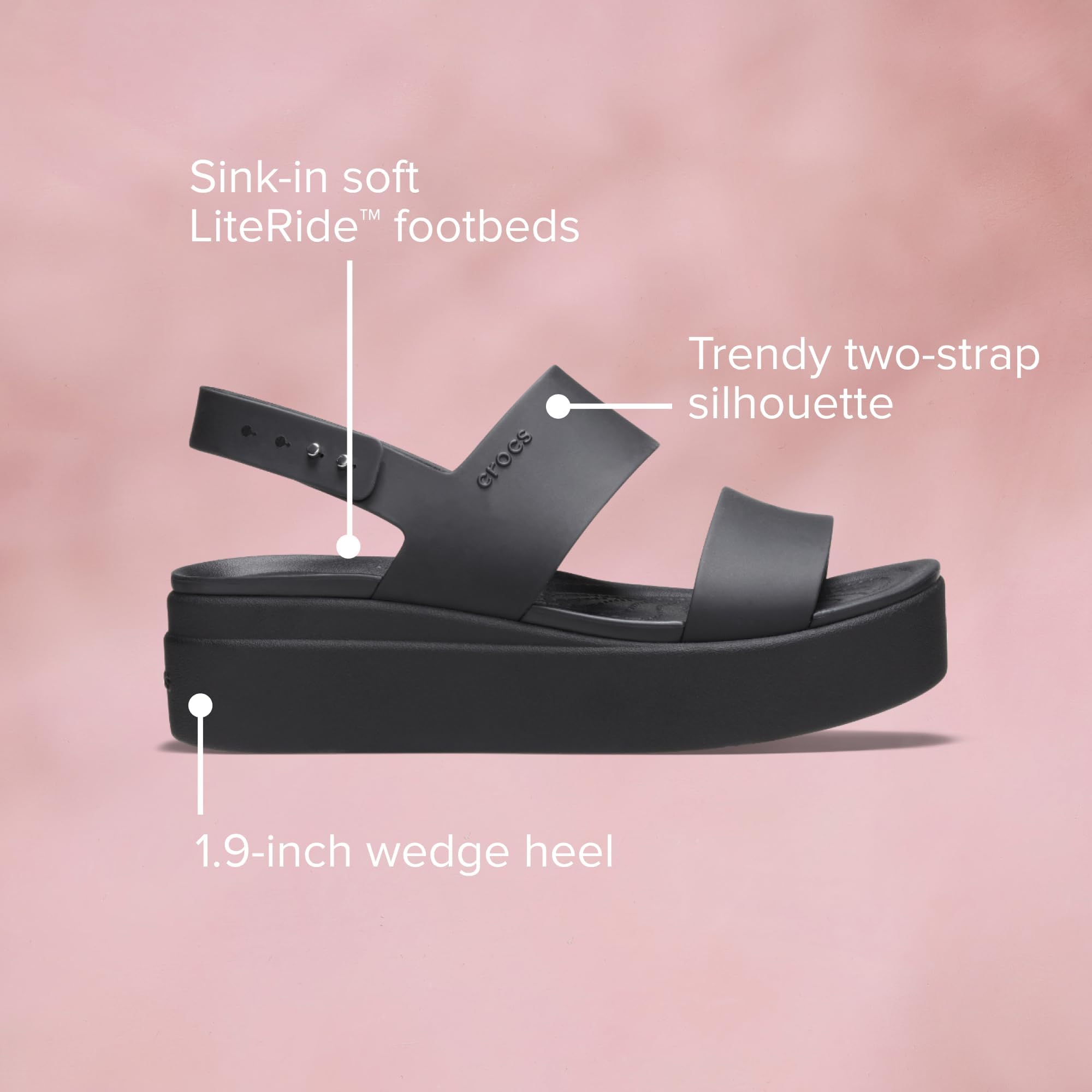 [Crocs] レディース ブルックリン ローウェッジサンダル