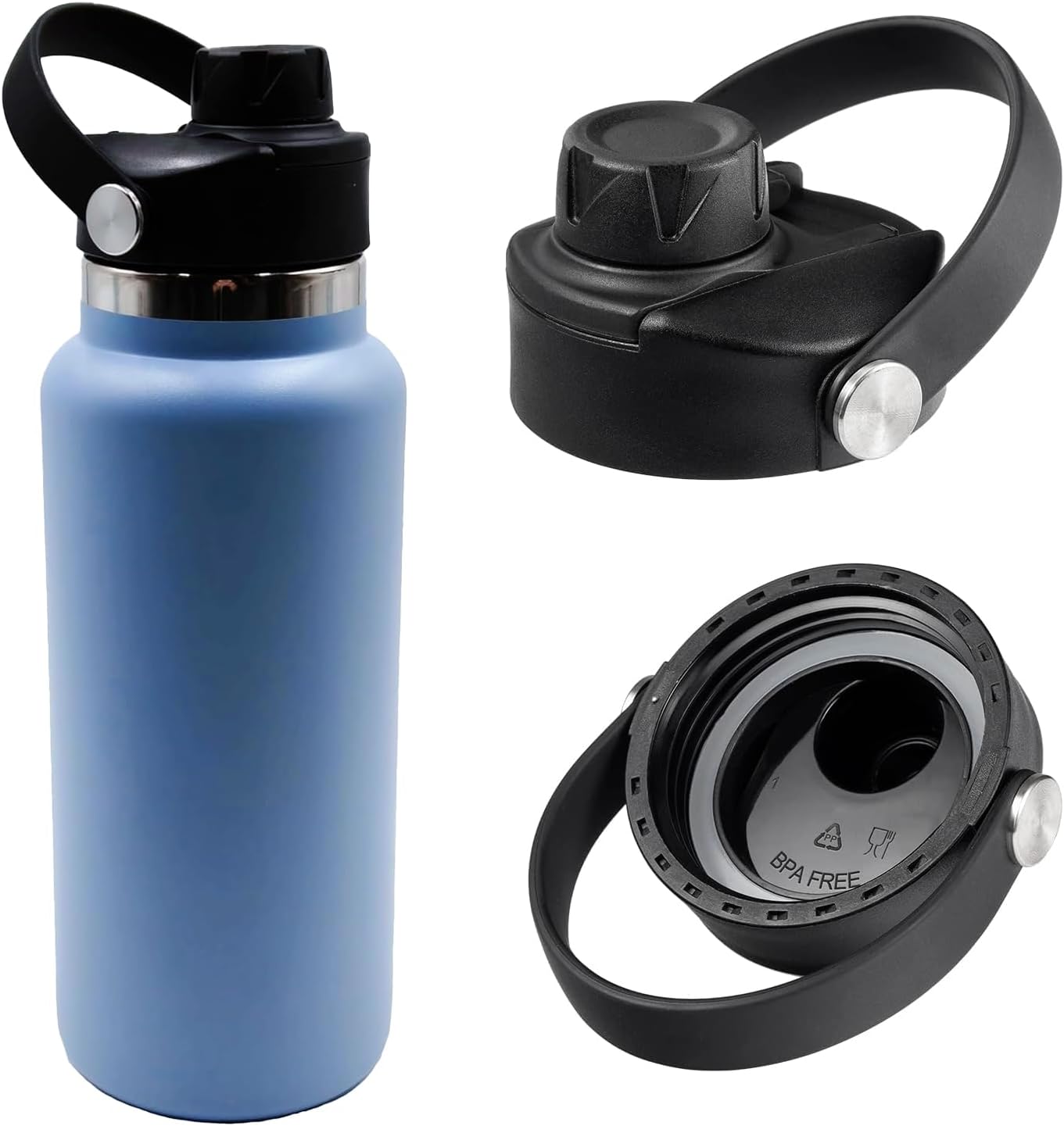 2 pack Hydro Flask Wide Mouth Lids- Accessory for Wide Mouth Water Bottle - Image 6