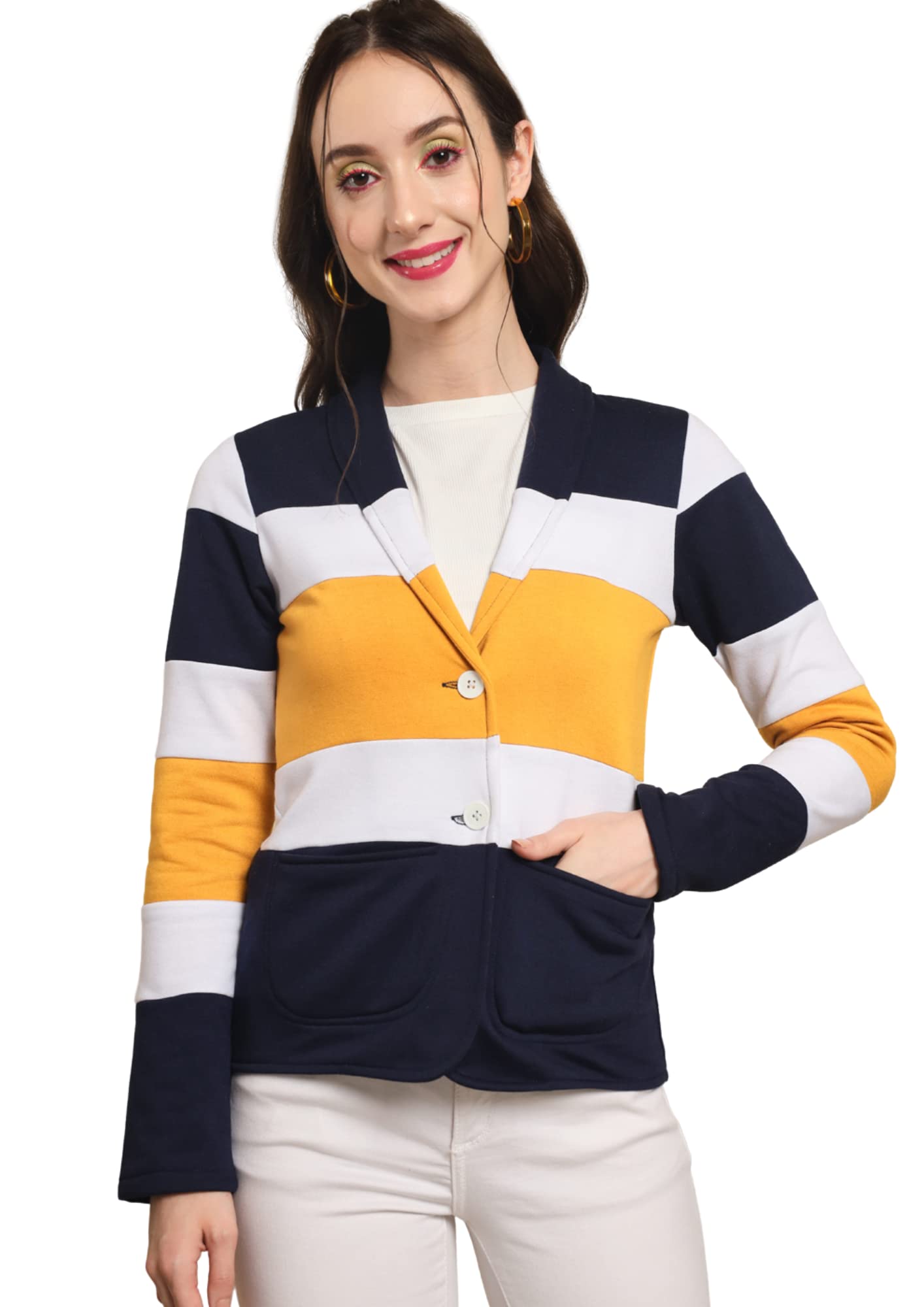tandul Women’s Blazer- Multicolor Blazer with Unique Design & Full Sleeve Blazer with Winter Over Coat Blazer, Boost Your Style with Casual Jacket for Women & Girls-picture-25