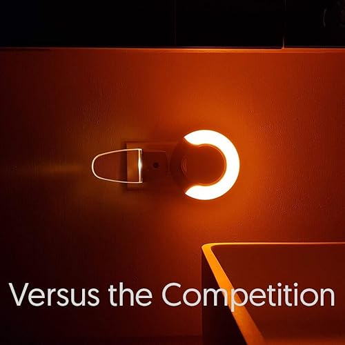 Miniatura 6 de Sleep Aid - Luz nocturna roja enchufable con sensor automático del atardecer al amanecer, LED azul bajo que promueve la producción de melatonina y