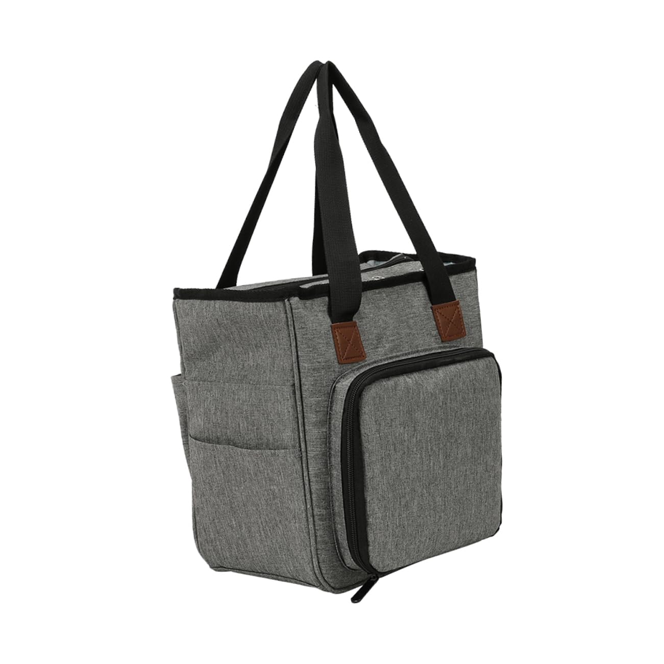 Operitacx Borsa Porta Filati di Lana Tracolla Organizer Multi-scomparto per Strumenti di Maglia e Uncinetto per Casa e Viaggio