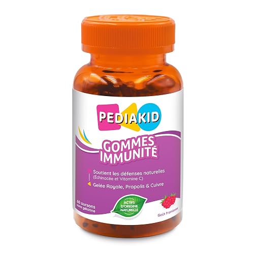 PEDIAKID - Gommes Immunité - Formule Naturelle au Délicieux Arôme