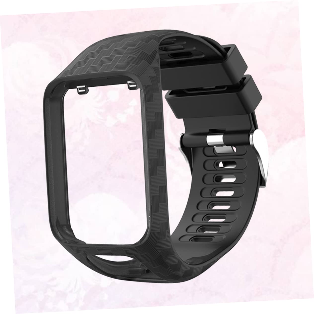 Uonlytech 2piezas Correa De Reloj De Silicona Para Series Compatible Color Negro Fácil Instalación y Comodidad