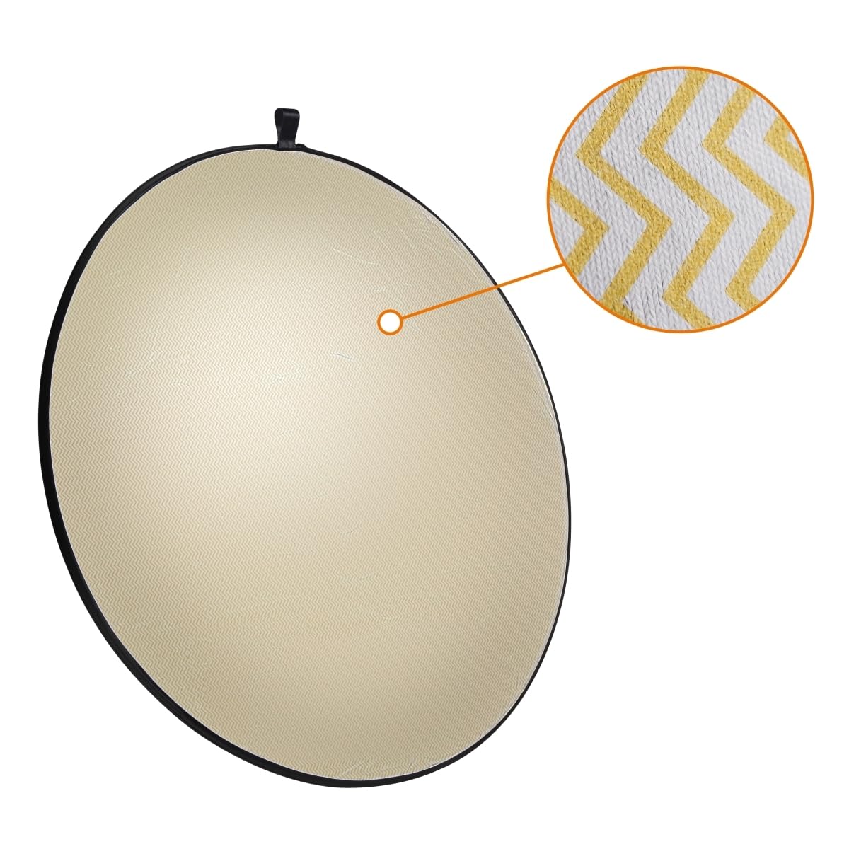 Réflecteur Pliable 5 En 1 Walimex Pro Wavy 107 Cm - Or/Argent/Blanc/Noir/Diffuseur, Pop-up Avec Poignées