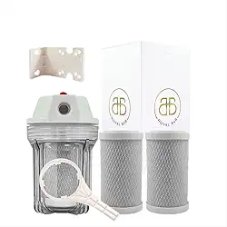 Filtro De Água Para Chuveiro Carvão Ativado 2 Refis Completo Cor Transparente