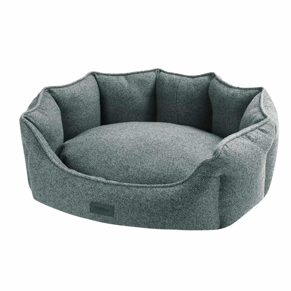 Nobby Anda Comfort Bed Oval Grey 86 x 70 x 24 cm
