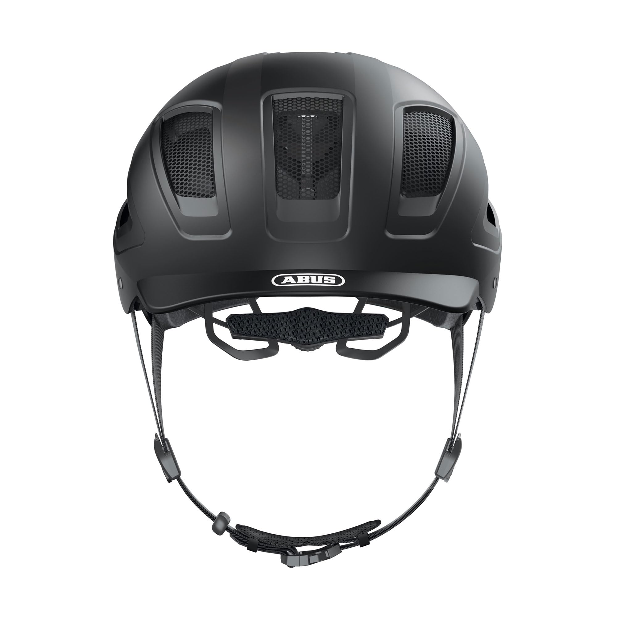 ABUS Hyban 2.0 city - casco da bici con luce posteriore, calotta rigida in ABS, buona vestibilità - per uomo e donna