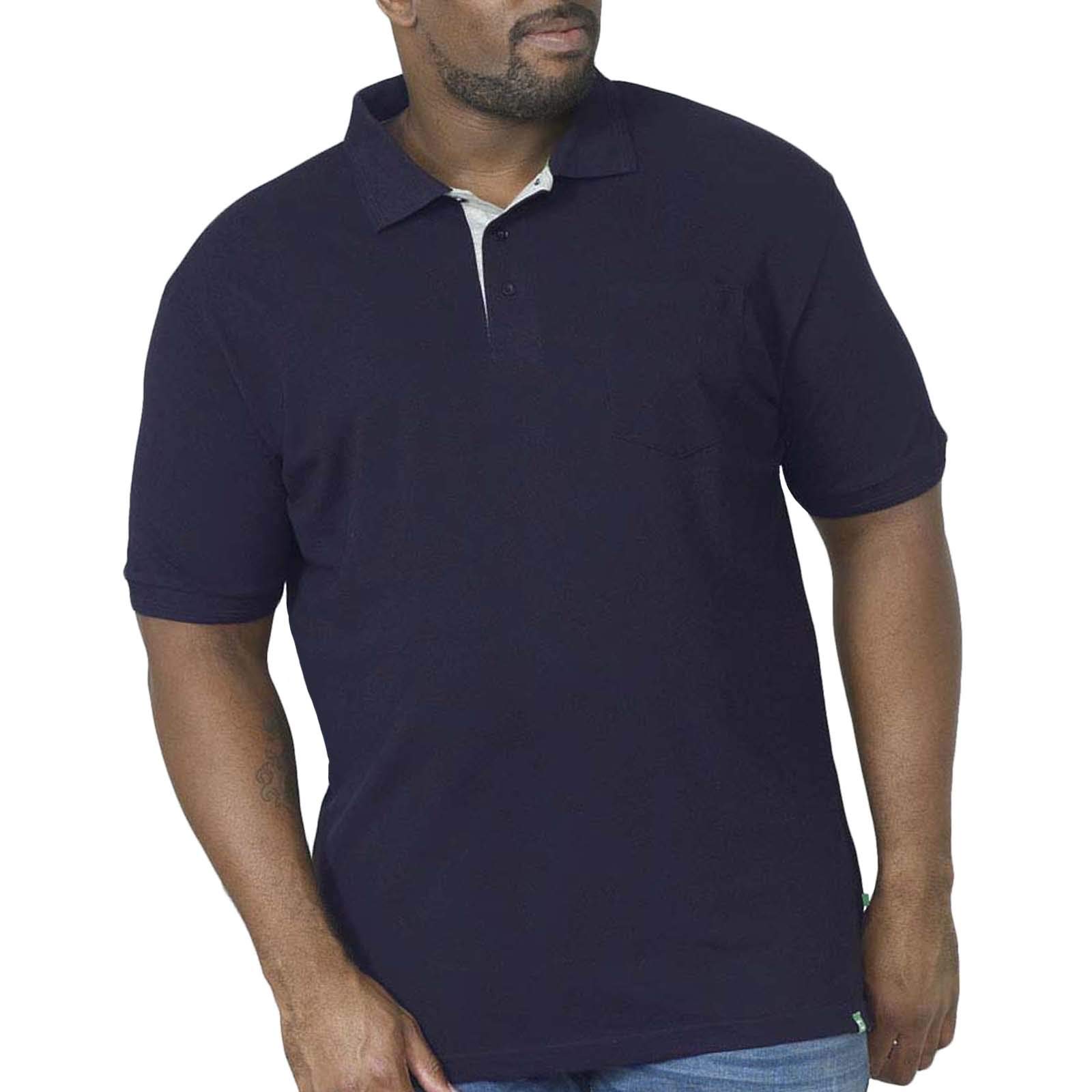 D555 Men's Navy Duke King Size Polo Shirt - 5XL